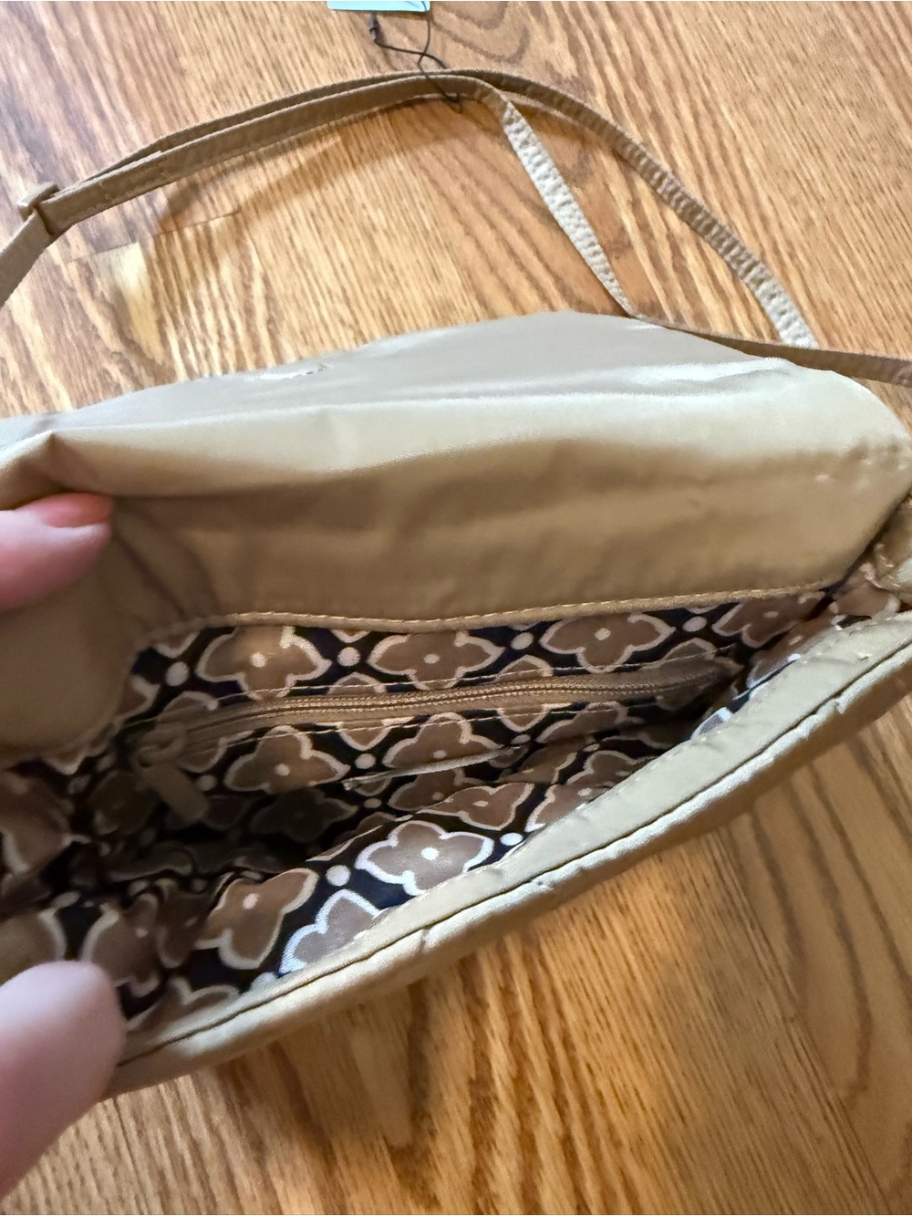 Vera Bradley Quilted Crossbody Bag in Taupe - Picture 3 of 7